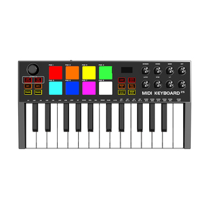 Konix colorido piano <span class=keywords><strong>MIDI</strong></span> Axiom 25 teclas USB arreglista teclado Drum Pad clave <span class=keywords><strong>Midi</strong></span> controlador teclado - Product Image 4