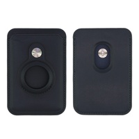 Premium RFID-blockierende, personalisierte, schlanke Herren-Geldbörse aus PU-Leder mit Magnetverschluss und Kreditkartenfach, kompatibel mit AirTag-Tasche
