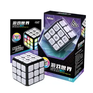 7 Game Mode Intelligent Cube with Sound Lights Kids Adults Stress Release Toy Electric Magic Cube