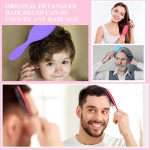 <span class=keywords><strong>Cepillo</strong></span> de <span class=keywords><strong>Pelo</strong></span> Profesional con Cojín de Aire y Logotipo Personalizado para Salón, <span class=keywords><strong>Cepillo</strong></span> para Masaje del Cuero Cabelludo en Seco y Húmedo, Desenredante, en Rosa, Morado, Azul y Verde - Product Image 5
