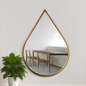 Nhà Máy Bán buôn New Drop-shaped gương hiện đại trang trí treo tường độc đáo Teardrop thiết kế cao cấp tùy chỉnh độ nét cao - Product Image 1