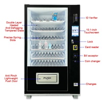 Máquina Expendedora Inteligente de 60 Selecciones con Pantalla Táctil Android de 10.1 Pulgadas, Gestión en la Nube, Pago sin Efectivo MDB, Refrigerada de 4-25 °C