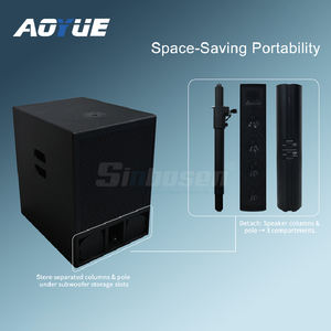 Altavoces portátiles de karaoke con carcasa protectora de aluminio, woofer de neodimio, sistema de altavoces activos de 15 pulgadas, sistema de altavoces para DJ. - Product Image 1