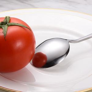 Cuillère à thé en acier inoxydable avec logo personnalisé de différentes tailles Cuillères à dessert en métal Cadeau Couverts en argent Cuillère à café Cuillère à dîner pour la maison - Product Image 6