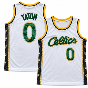 Camiseta de <span class=keywords><strong>Baloncesto</strong></span> Masculina Popular de Alta Calidad, <span class=keywords><strong>Celtics</strong></span> Tatum, Disponible en Varios Colores - Product Image 4