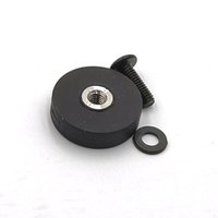 Aimants en néodyme de terres rares 22MM 36MM 66MM 88MM avec trous filetés M4 M6 M8, aimant en pot recouvert de caoutchouc avec filetage interne