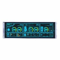 VSDISPLAY Secondary Display IPS Stretched Bar LCD 14.5 Inch 2560X720 Touch Screen Monitors for Monitoring Y70 Pc Case CPU Temp