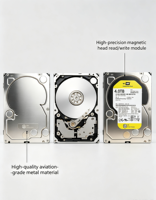 Disque dur de surveillance HDD SATA 3,5 pouces en métal, adaptateur d'entreprise doré, de 1 To à 4 To, pour ordinateur de bureau, NAS, CCTV, DVR, machine de karaoké, faible MOQ