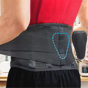 Ceinture de <span class=keywords><strong>soutien</strong></span> lombaire 2025 avec double support en acier, réglable, respirante et coussinets amovibles - Product Image 1