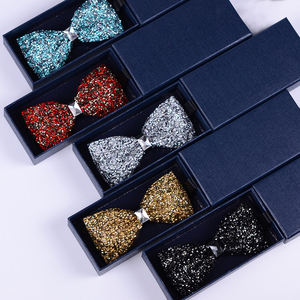 Noeud papillon brillant dans diverses couleurs, robe de demoiselle d'honneur et de marié, robe poudrée brillante, <span class=keywords><strong>mariage</strong></span>, fête de Noël, soirée cocktail - Product Image 3