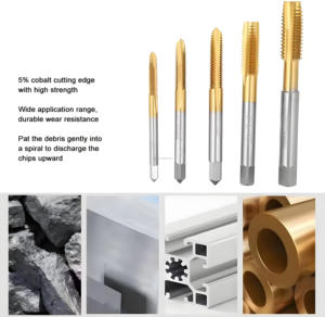 Création de fil efficace en titane vis autotaraudeuse à tête plate Hss <span class=keywords><strong>taraud</strong></span> à vis <span class=keywords><strong>pour</strong></span> <span class=keywords><strong>bois</strong></span> métal acier inoxydable filetage Machine <span class=keywords><strong>taraud</strong></span> - Product Image 6