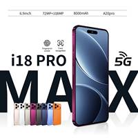Smartphone 18 PRO MAX 5G Octa Core Écran HD 120Hz Android 15 LTE 16+1 To 108MP OLED 7,3 pouces Double SIM