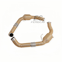 Tubo Frontal de Aislamiento Térmico Dorado OEM/ODM con OPF para Porsche Panamera 971 2.9T, Tubo Central de Alto Flujo y Rendimiento, Ajuste Perfecto 1:1