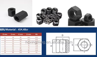 Écrou hexagonal robuste en acier au carbone, oxyde noir, DIN934, pour machines minières et de construction – Approvisionnement direct usine
