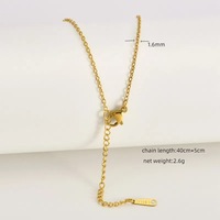 Vente en gros de bijoux à chaîne en acier inoxydable qui ne ternissent pas, collier et bracelet en plaqué or 18 ct imperméable et pendentif pour la fabrication de bijoux à faire soi-même