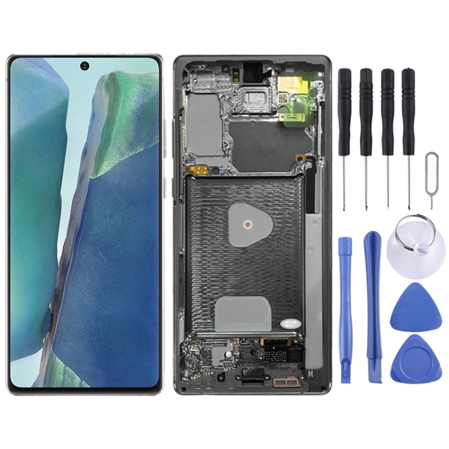 100% Original LCD Touch Screen for Samsung Galaxy Note 20 4G SM-N980 Note20 5G SM-N981B Digitizer Full Assembly With Frame