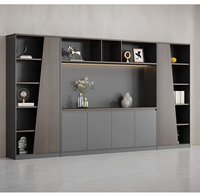 Escritorio de Oficina Ejecutivo Ergonómico, Convertible, Moderno y Minimalista, Color Negro, Combinación para Gerente/Director, Directo de Fábrica
