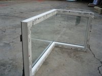 Fenêtres en verre d'amarrage en PVC fixes de forme irrégulière à bas prix de haute qualité
