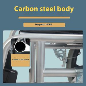 Wholesale Foldable <b>Lightweight</b> Manual <b>Wheelchairs</b> Portable Elderly Mobility Scooters Hospital Toilet <b>Wheelchairs</b> Manufacturer - Product Image 3