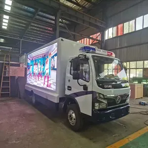 Kleine China Dongfeng Dfac 4X2 Mini Led Mobiele Podiumdisplay Truck P4 P6 P8 P10 Led Reclamewagen