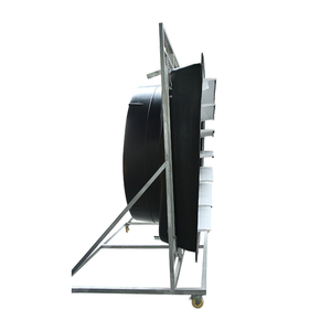 Ventilateur d'évacuation industriel haute efficacité 72 pouces, grand volume d'air, 380-480V, protection IP55, 70500 CFM, commande par application, roulement à billes, mural - Product Image 6