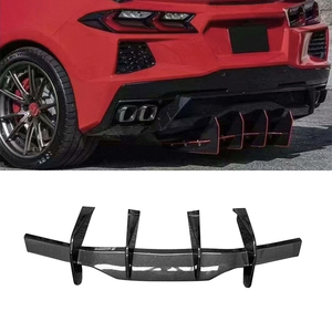 Diffuseur de pare-chocs arrière en fibre de carbone véritable pour <span class=keywords><strong>Chevrolet</strong></span> C8 Stingray 2020 et plus, 2 portes, <span class=keywords><strong>Targa</strong></span> Top Coupe, pièces de haute qualité - Product Image 1