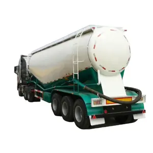 Advanced design 3 axles bulk cement semi-trailer for sale 42 CBM bulk tank semi trailer V type Bulk Cement Tank Trailer
