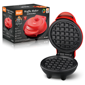 RAF 12cm Diameter Wholesale Non-Stick Automatic Temperature Breakfast Baking Pan 500W Mini <b>Waffle</b> <b>Maker</b> <b>Waffle</b> Make - Product Image 1