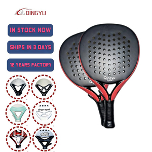Raquettes de <span class=keywords><strong>tennis</strong></span> QINGYU SPORT de haute qualité, en fibre de carbone 18K, fabriquées en usine, avec poignée en fibre de carbone, en stock, raquette de padel - Product Image 1