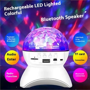 USB âm nhạc đêm KTV đầy màu sắc cho Bluetooth âm thanh sân khấu đèn qua biên giới đầy màu sắc pha lê ma thuật bóng <span class=keywords><strong>LED</strong></span> cho phòng ngủ giáng sinh - Product Image 3