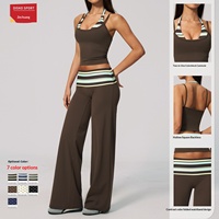Ensemble de sport deux pièces brossé, coupe ample, à pois, tendance, avec effet galbant et anti-transpiration, pour la course et le fitness