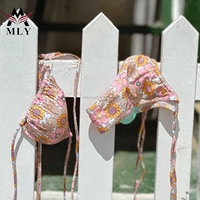 Diseño Estampado de flores Trajes de baño Chica joven Sexy Bikini Traje de baño Ropa de playa Mly Bikini Sexy