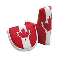 Couvre-chef de golf Couvre-chef feuille d'érable Couvre-conducteur personnalisé en bois de parcours Hybrid Putter Mallet Head Cover