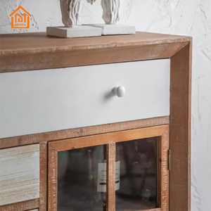 2024 Đồ Nội Thất Phòng Khách Trang Trại Thiết Kế Tủ Gỗ Rắn Nhiều Ngăn Kéo Lưu Trữ Tổ Chức Tủ - Product Image 4