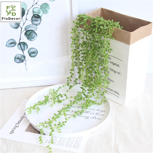 Vendita calda <span class=keywords><strong>Artificiale</strong></span> Lacrime di Amante Appeso Vite Vero Tocco Ghirlanda Di Plastica Foglie di Piante Verdi - Product Image 2