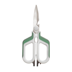 Kitchen Scissor Stainless Steel Straight Head Green Home Use Multi Functional Cutting Chicken Bones Fish Killing - Product Image 2