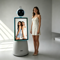 Cámara Robótica Inalámbrica Popular Roamer con Rotación Automática para Selfies e Impresión Instantánea, Compatible con Cabina de Fotos de 32 Pulgadas