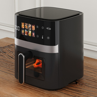 Nouvelle friteuse numérique rentable 1350W 4.5L avec écran LCD couleur tactile