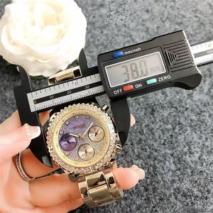 <span class=keywords><strong>Reloj</strong></span> de Lujo Original Guesse para Mujer, de Acero Inoxidable, con Diamantes, Color Degradado Explosivo, Tres Esferas, Estilo Hip Hop, Venta al Por Mayor - Product Image 5