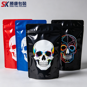 Food Grade customization logo Print Stand Up Mylar Bags Smell Proof Resealable Polyester Film Zipper <b>Pouch</b> for Snack/Candy - Product Image 1