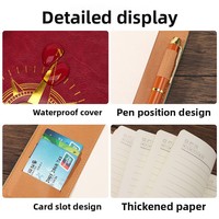 Carnet en cuir PU vintage avec logo personnalisé, verrouillage par code, journal A5 avec mot de passe, journal secret pour la promotion d'entreprise, cadeau d'entreprise
