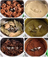 Pulvérisateur électrique commercial à grande vitesse pour maïs, arachide, épices, poivre, piment, herbes, broyeur, 2500g