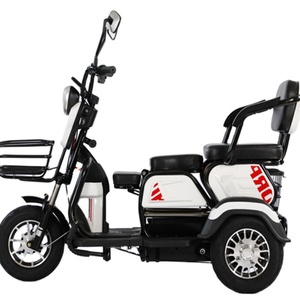 600W Electric Tricycle Household Small Scooter <b>Three</b>-seat Adjustable Electric Tricycle - Product Image 2