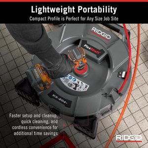 Limpiador de Drenajes Ridgid FlexShaft K9-204+ para Tuberías de 2 a 4 Pulgadas, Máquina Profesional de Limpieza de Pared a Pared - Product Image 4