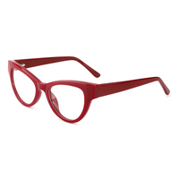 Lunettes rétro en acétate à monture œil de chat Lunettes à monture optique complète bloquant la lumière bleue Lunettes
