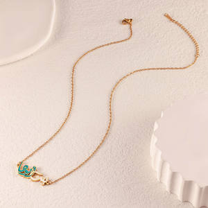 สร้อยคอชื่ออาหรับส่วนบุคคลจี้ตัวอักษรอิสลามสร้อยคอชุบทองสำหรับผู้หญิงของขวัญรอมฎอนของขวัญ - Product Image 3