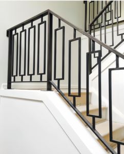 ราวบันไดเหล็กแบบโมเดิร์นสำหรับภายในอาคาร ยี่ห้อถันหลง - Product Image 2