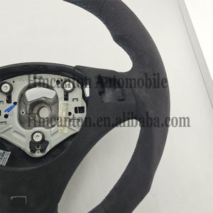 Volante deportivo con franja superior blanca de Alcántara, el más popular, para BMW E90 E91 E92 E93 Serie 3. - Product Image 5