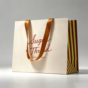 Custom Printed <strong>Personalized</strong> <strong>Gift</strong> <strong>Bags</strong> Packaging Recyclable Premium Luxury Clothing Cardboard Paper Shopping Tote <strong>Bag</strong> With Logo - Product Image 2