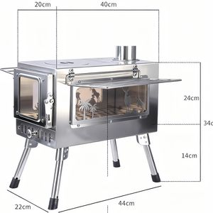 Foyer portable rond en acier inoxydable, foyer extérieur sans fumée pour table de patio - Product Image 6